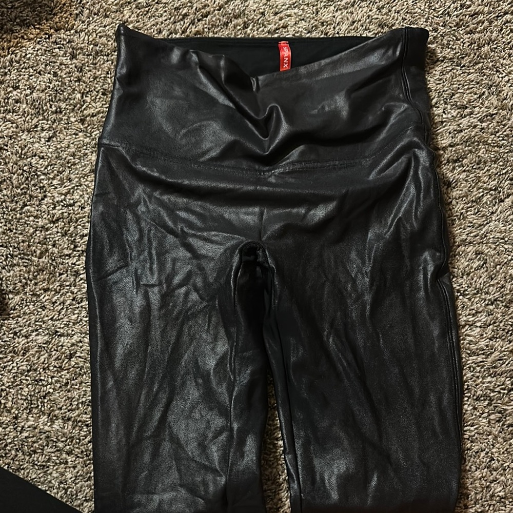 SPANX Faux Leather Leggings